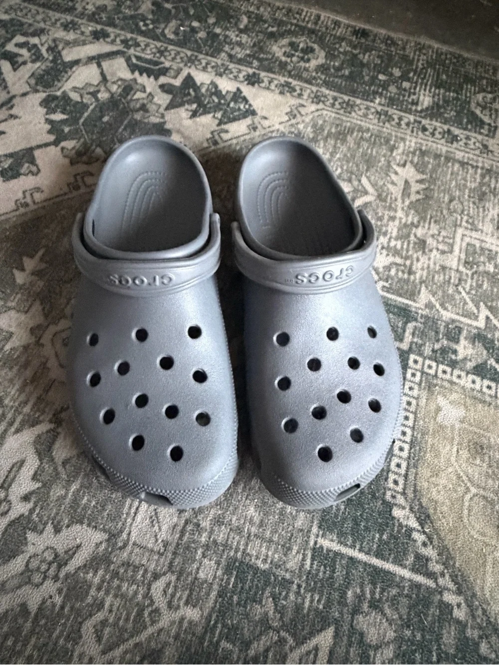 Crocs men’s gray Classic Clogs size 13